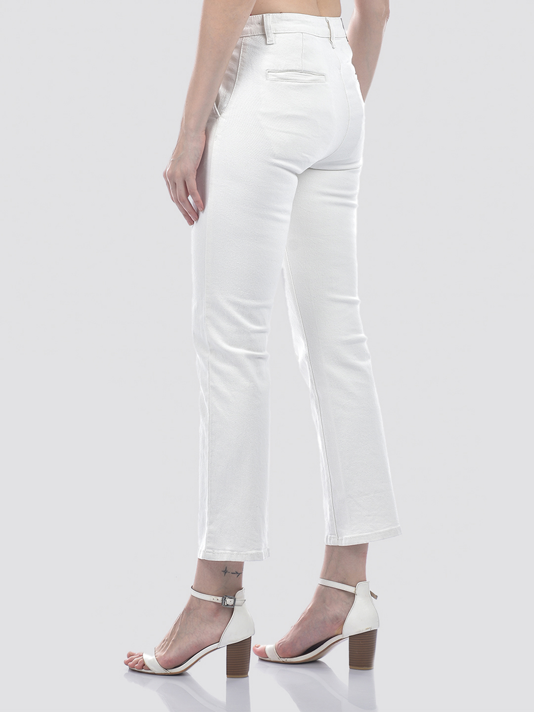 Numero Uno Women White High Rise Straight Fit Sustainable Jeans
